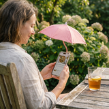 Phone Sun Shade Umbrella – Adjustable Gooseneck, Magnetic & Hands-Free