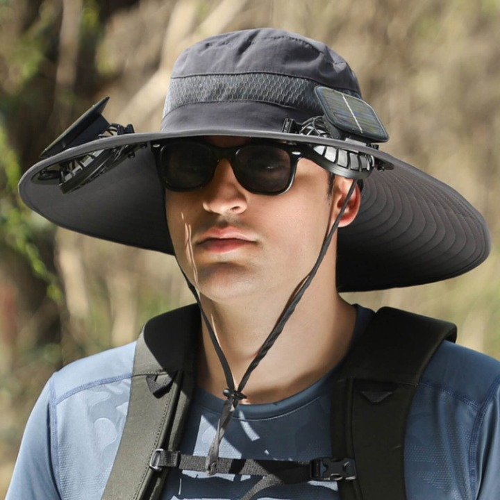 Enhanced Product Title: "Solar Kühlhut mit integriertem Ventilator & UV-Schutz – Idealer Sonnenschutz für Outdoor-Aktivitäten" 

This title includes relevant keywords while emphasizing the product's unique features and benefits, making it more appealing f
