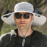 Enhanced Product Title: "Solar Kühlhut mit integriertem Ventilator & UV-Schutz – Idealer Sonnenschutz für Outdoor-Aktivitäten" 

This title includes relevant keywords while emphasizing the product's unique features and benefits, making it more appealing f