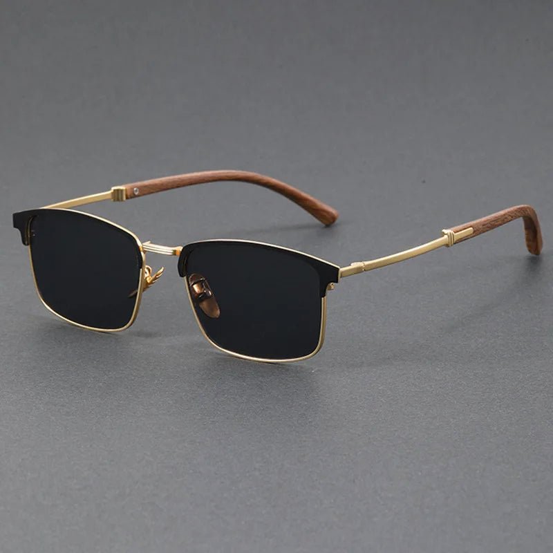 Browline Sunglasses – Half-Frame, Polarized UV400 Protection, Classic Style