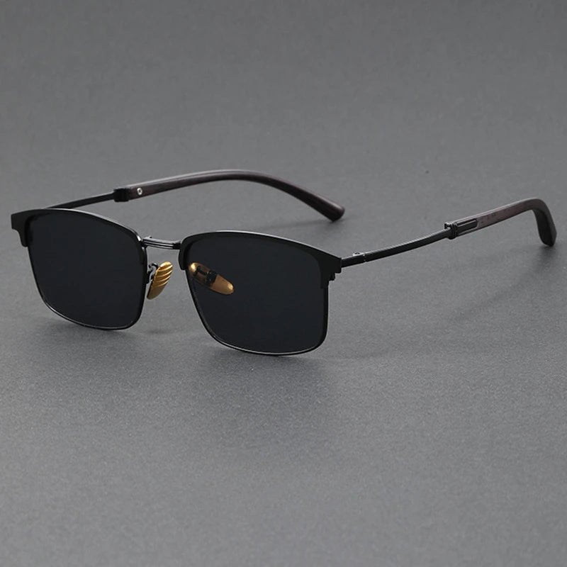 Browline Sunglasses – Half-Frame, Polarized UV400 Protection, Classic Style