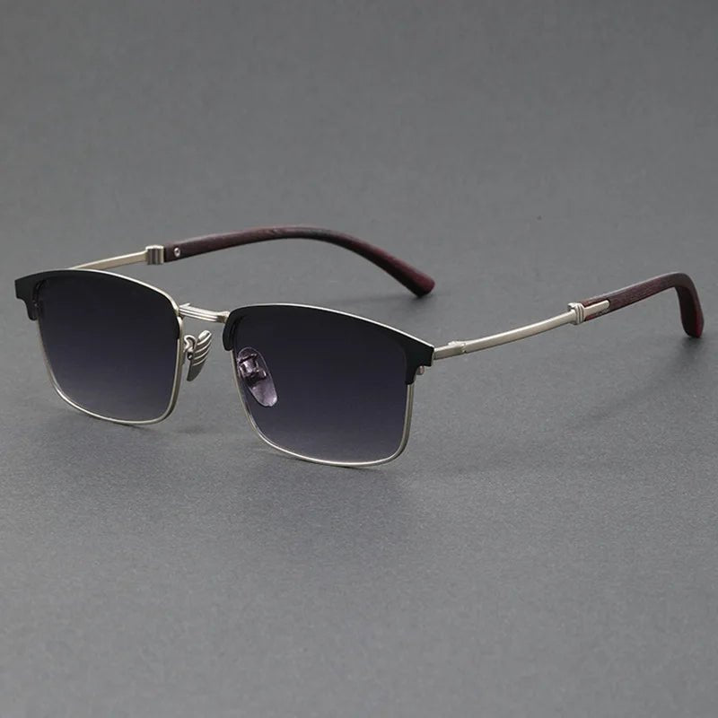 Browline Sunglasses – Half-Frame, Polarized UV400 Protection, Classic Style