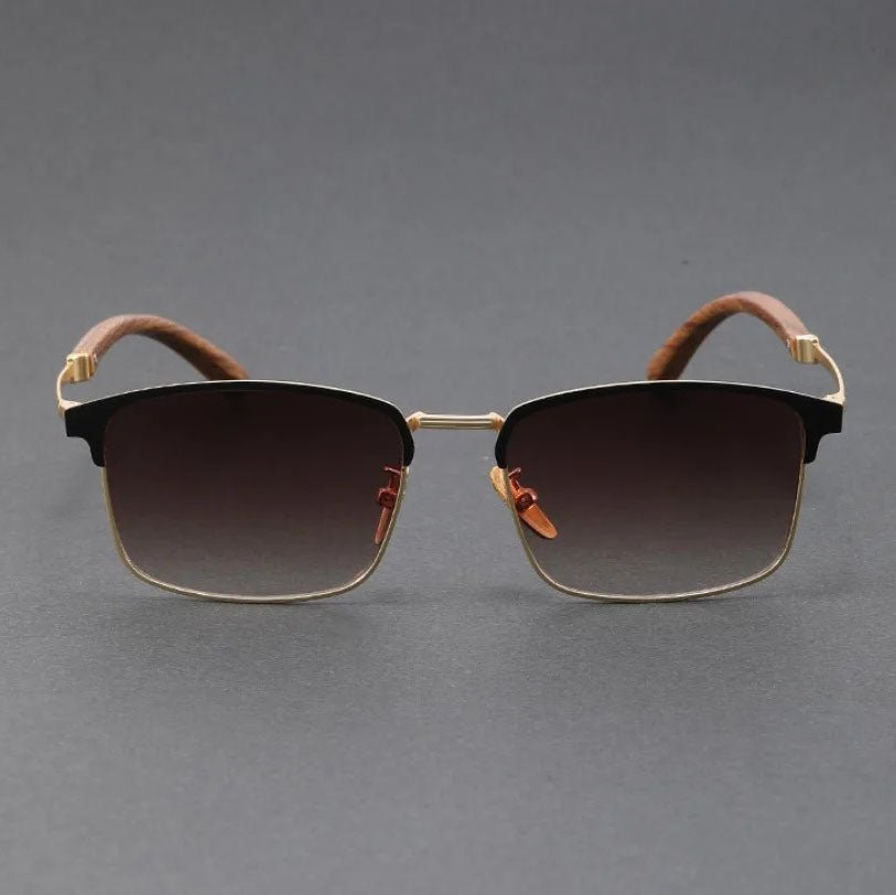 Browline Sunglasses – Half-Frame, Polarized UV400 Protection, Classic Style
