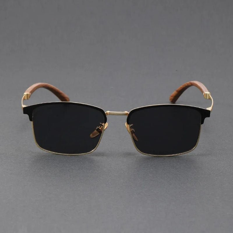 Browline Sunglasses – Half-Frame, Polarized UV400 Protection, Classic Style