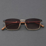 Browline Sunglasses – Half-Frame, Polarized UV400 Protection, Classic Style