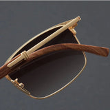 Browline Sunglasses – Half-Frame, Polarized UV400 Protection, Classic Style