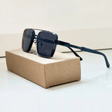 Aviator Sunglasses – Gold Titanium Frame, Gradient Lenses & Retro Style