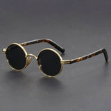 Round Sunglasses – Retro Metal Frame, Tortoiseshell Accents & UV400 Protection