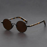 Round Sunglasses – Retro Metal Frame, Tortoiseshell Accents & UV400 Protection