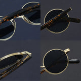 Round Sunglasses – Retro Metal Frame, Tortoiseshell Accents & UV400 Protection