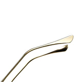 Sunglasses – Retro Square, Gold Titanium Frame & Gradient UV400 Protection