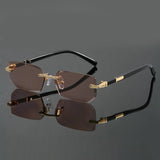Rimless Sunglasses – Cut Edge Design, Lightweight Build, UV400 Protection