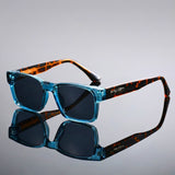 Square Sunglasses – Tortoiseshell Acetate Frame, UV400 Protection, Unisex