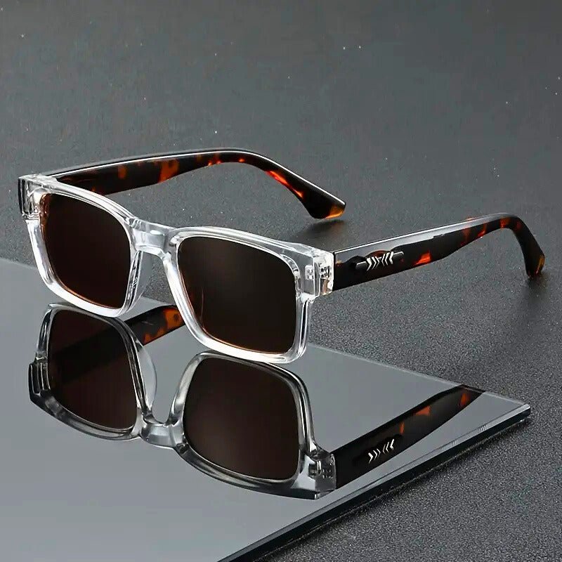 Square Sunglasses – Tortoiseshell Acetate Frame, UV400 Protection, Unisex