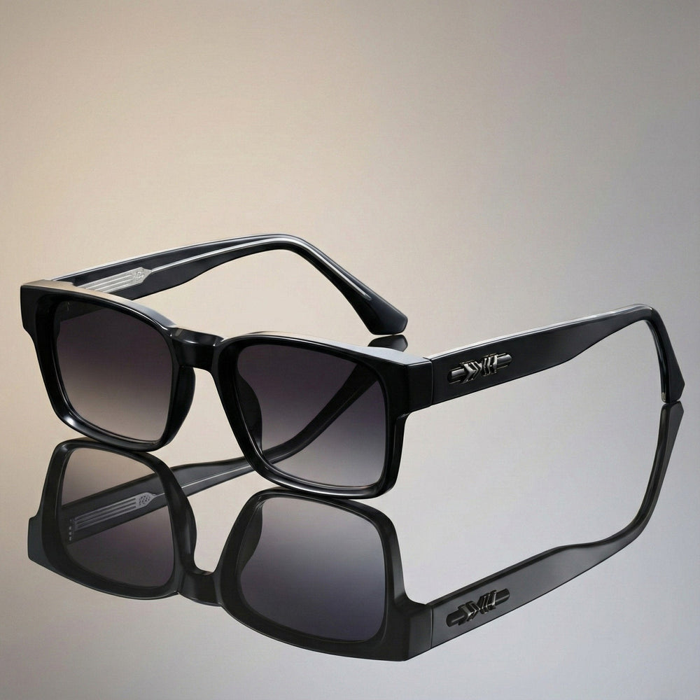 Square Sunglasses – Tortoiseshell Acetate Frame, UV400 Protection, Unisex