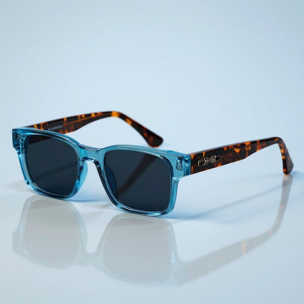 Square Sunglasses – Tortoiseshell Acetate Frame, UV400 Protection, Unisex