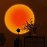 Ambient Glow Lamp - Warm Sunset Projection Light for Cozy Atmosphere