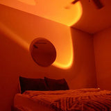 Ambient Glow Lamp - Warm Sunset Projection Light for Cozy Atmosphere