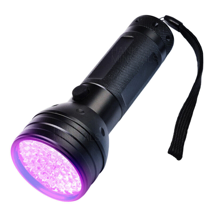 UV Flashlight 395nm – Aluminum Alloy, IPX4 Waterproof & 21/51/100 LEDs
