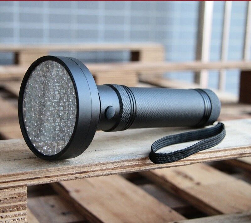 UV Flashlight 395nm – Aluminum Alloy, IPX4 Waterproof & 21/51/100 LEDs