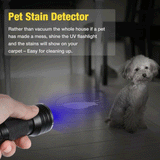 UV Flashlight 395nm – Aluminum Alloy, IPX4 Waterproof & 21/51/100 LEDs