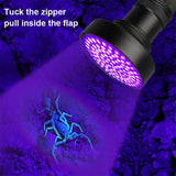 UV Flashlight 395nm – Aluminum Alloy, IPX4 Waterproof & 21/51/100 LEDs