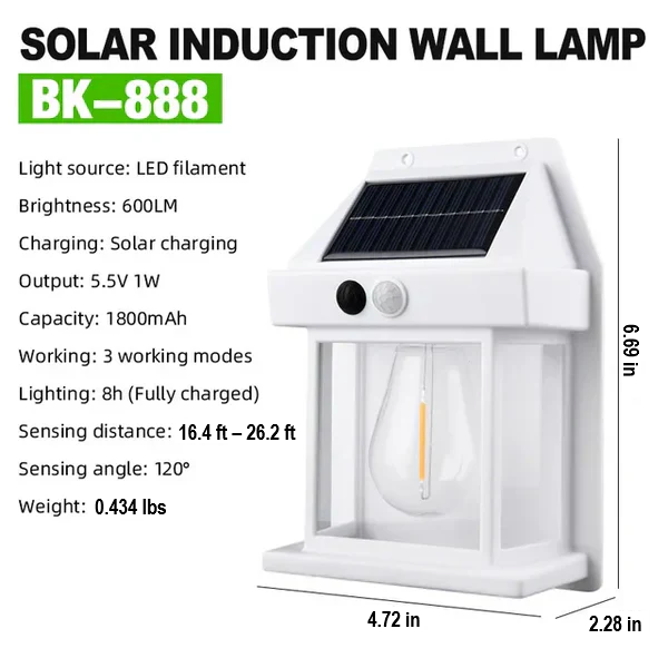 Enhanced Product Title: **Solaris Sustainable Solar Wall Lamp – Eco-Friendly Outdoor Lighting Solution**