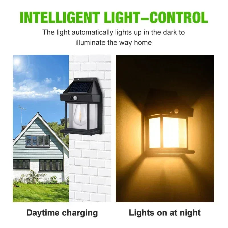 Enhanced Product Title: **Solaris Sustainable Solar Wall Lamp – Eco-Friendly Outdoor Lighting Solution**
