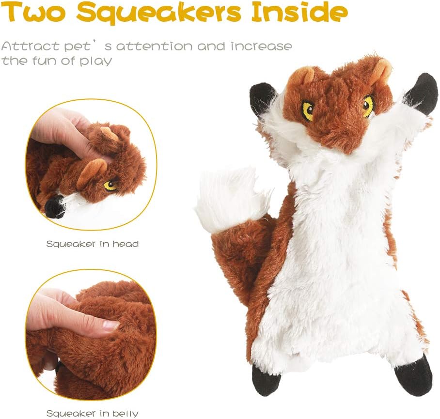 Eco-Friendly Squeaky Dog Toy Set - 5 Durable & Sustainable Toys for Happy Pups