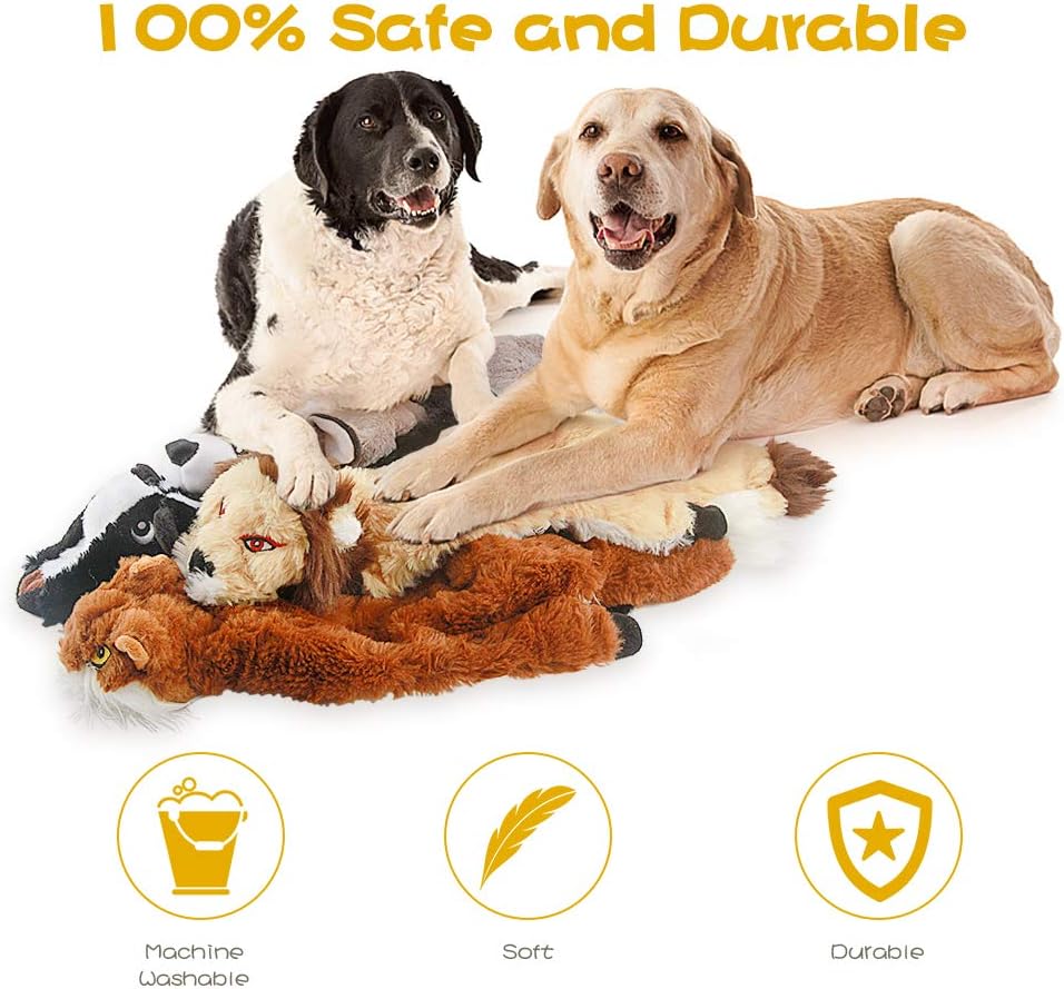 Eco-Friendly Squeaky Dog Toy Set - 5 Durable & Sustainable Toys for Happy Pups