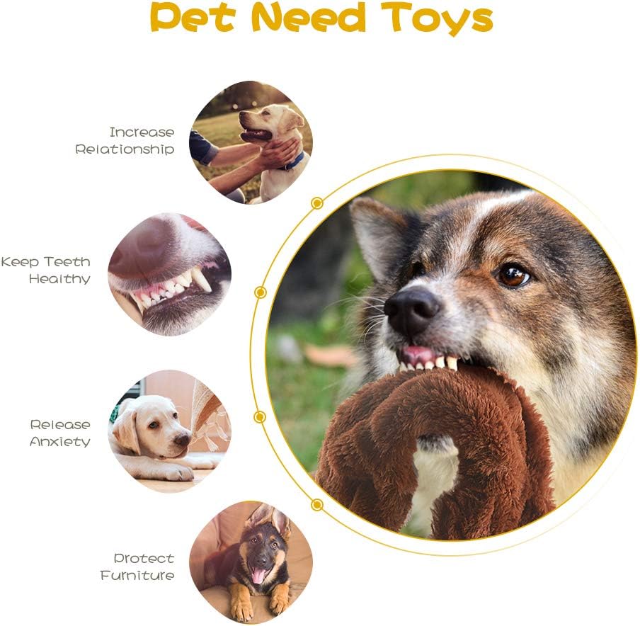 Eco-Friendly Squeaky Dog Toy Set - 5 Durable & Sustainable Toys for Happy Pups