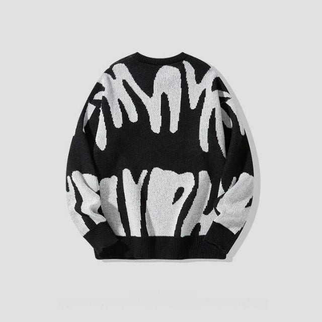Sweater with Bold Abstract Pattern - Tobias - 4