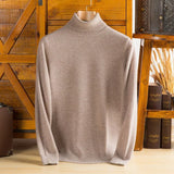 Luxurious Men's Pure Cashmere Turtleneck Sweater - Soft, Warm & Stylish Knitwear for Every Occasion