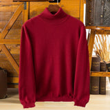 Luxurious Men's Pure Cashmere Turtleneck Sweater - Soft, Warm & Stylish Knitwear for Every Occasion