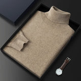 Luxurious Men's Pure Cashmere Turtleneck Sweater - Soft, Warm & Stylish Knitwear for Every Occasion