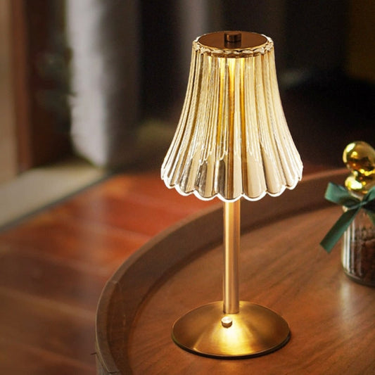 Table Lamp – Crystal Design, Cordless Rechargeable & Dimmable LED Light