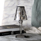 Table Lamp Crystal Rechargeable Touch Dimmable LED Light