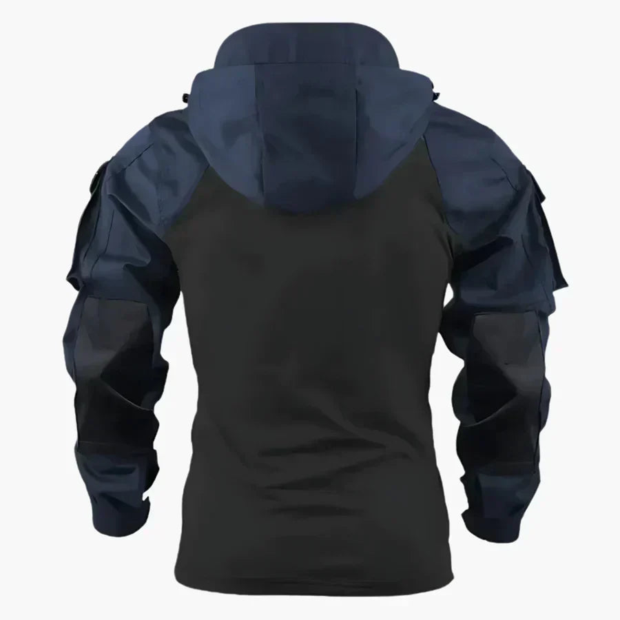 Tactical Synthetic Pullover Jacket with Half Zip and Hood