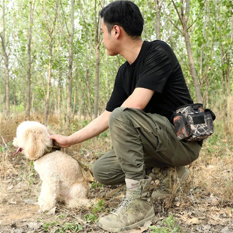 Enhanced Product Title: "Tactical Dog Treat Pouch - Durable, Waterproof Training Bag with Adjustable Belt for Easy Access" 

This optimized title includes relevant keywords and highlights key features, making it more appealing for Google Shopping searches