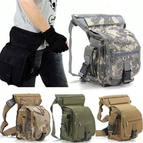 Men's Durable Tactical Drop Leg Bag - Water-Resistant, Multi-Pocket Design for Outdoor Gear & Everyday Use