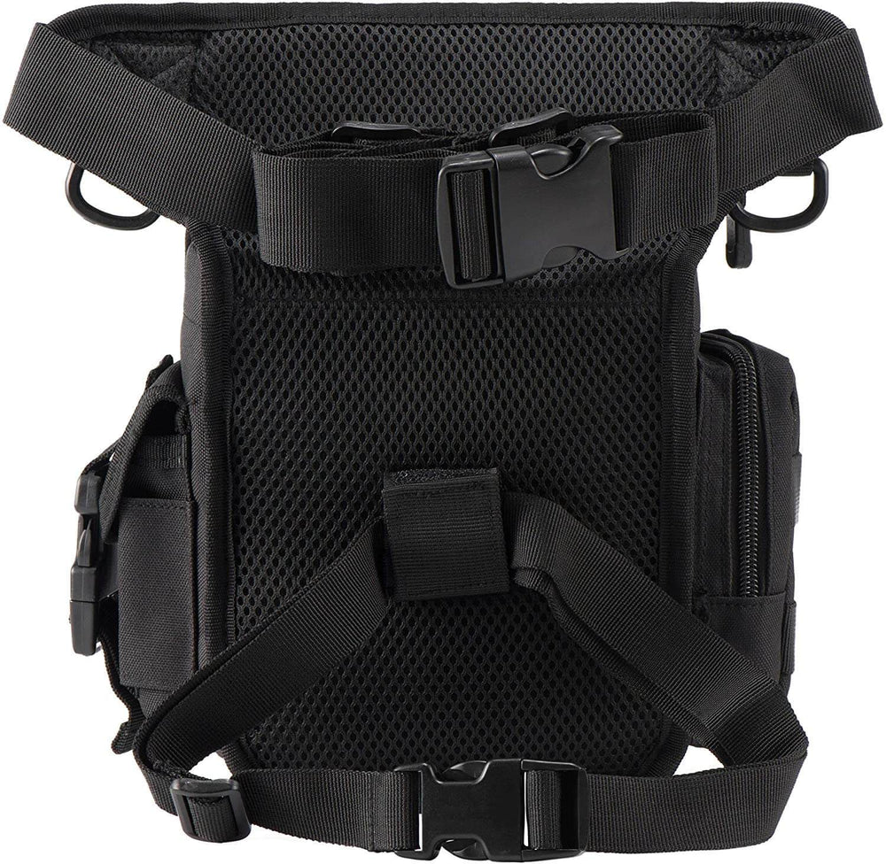 Men's Durable Tactical Drop Leg Bag - Water-Resistant, Multi-Pocket Design for Outdoor Gear & Everyday Use