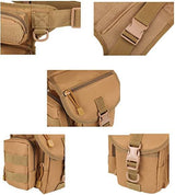 Men's Durable Tactical Drop Leg Bag - Water-Resistant, Multi-Pocket Design for Outdoor Gear & Everyday Use