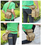 Men's Durable Tactical Drop Leg Bag - Water-Resistant, Multi-Pocket Design for Outdoor Gear & Everyday Use