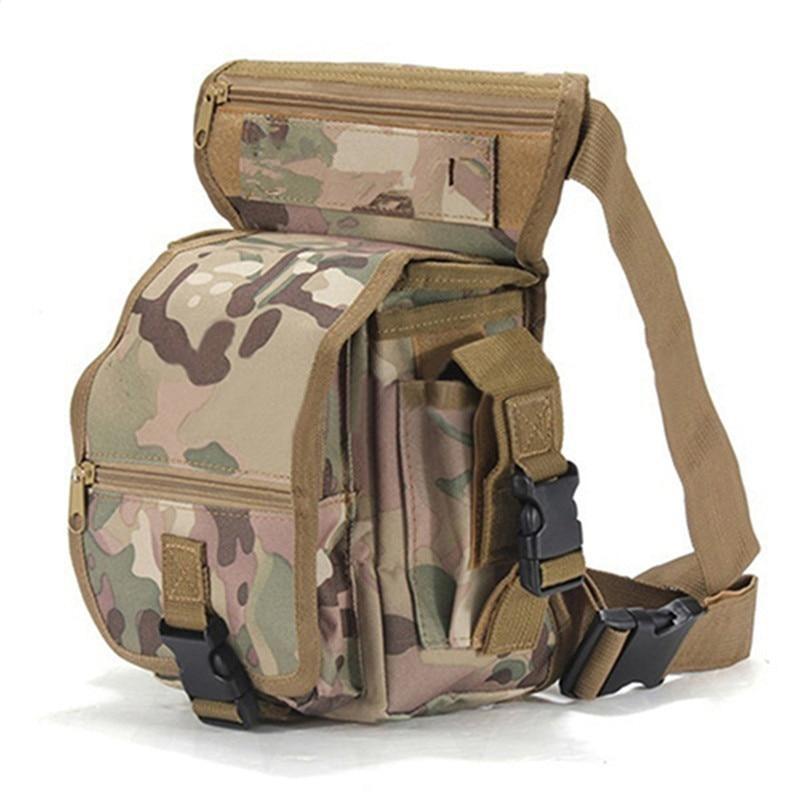 Men's Durable Tactical Drop Leg Bag - Water-Resistant, Multi-Pocket Design for Outdoor Gear & Everyday Use