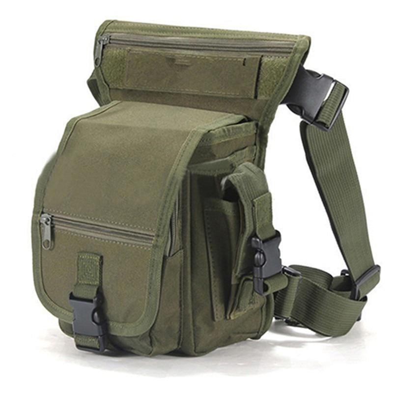 Men's Durable Tactical Drop Leg Bag - Water-Resistant, Multi-Pocket Design for Outdoor Gear & Everyday Use