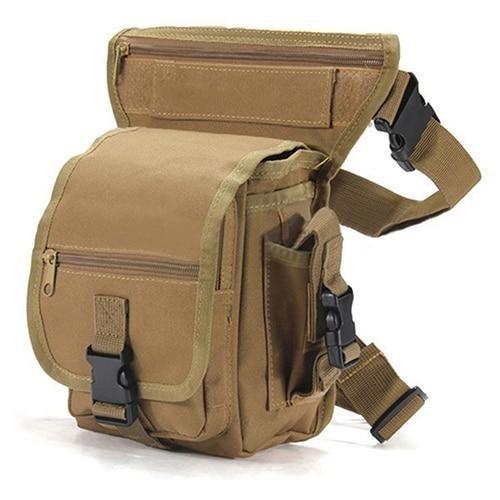 Men's Durable Tactical Drop Leg Bag - Water-Resistant, Multi-Pocket Design for Outdoor Gear & Everyday Use