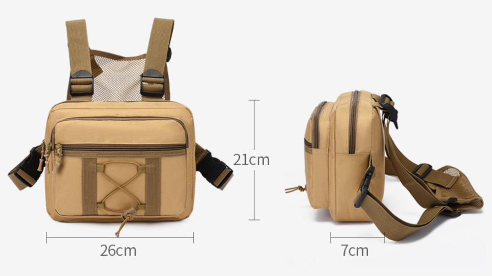 Durable Water-Resistant Tactical Chest Rig Bag – Multi-Pocket Outdoor Gear for Hiking, Camping, and Adventure