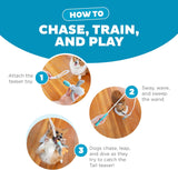 Tail Teaser Dog Play Stick - Interactive Toy for Fun & Exercise | Ideal for All Breeds!