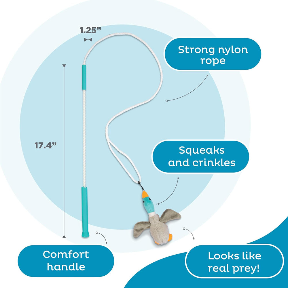 Tail Teaser Dog Play Stick - Interactive Toy for Fun & Exercise | Ideal for All Breeds!