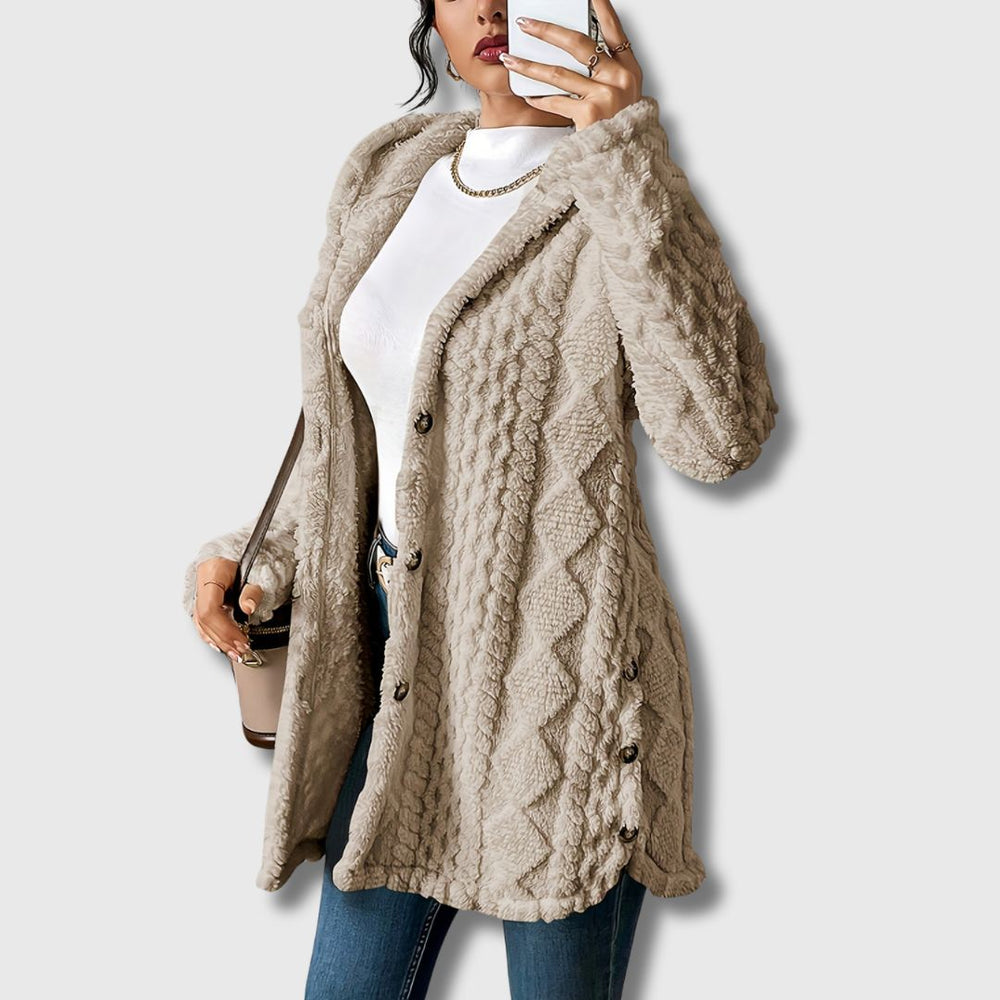 Women's hooded coat, view 2